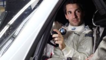 Timo Glock, al volante del M3 durante su test en Cheste.