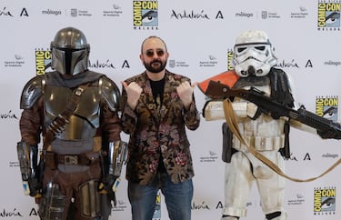 El actor Carlos Areces en la presentación de la San Diego Comic-Con.  