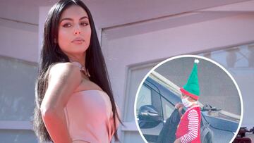 Georgina Rodríguez se viste de elfo para el festival de Cristiano Jr.