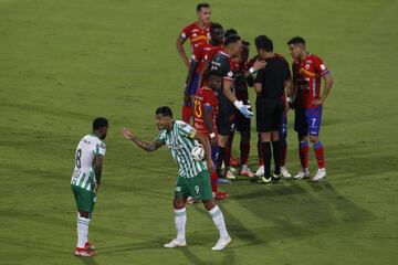 Partidazo en el Atanasio Girardot entre Atlético Nacional y Deportivo Pasto. Un error de Sebastián Gómez en la salida no le permitió al equipo antioqueño celebrar y seguir acercándose a la clasificación. 