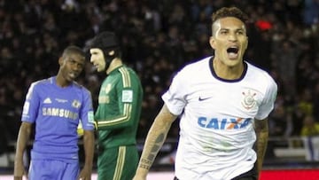 El delantero peruano jugaba para Corinthians y fue el autor del &uacute;nico gol del partido en la victoria sobre el Chelsea en la final del torneo.