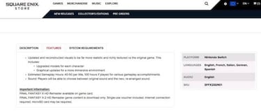 Final Fantasy X-2 HD Remaster para Nintendo Switch no llegará en formato físico