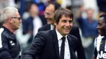 El tecnico italiano celebra el reciente título de la Juventus.