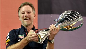 Christian Horner después de ganar el Gran Premio de Abu Dhabi 2021