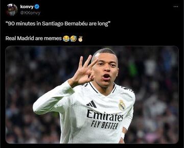 Las redes sociales no perdonaron la eliminación del Real Madrid en Champions League a manos del Arsenal. Fue victoria para los de Arteta 3-0 en la ida y 1-2 en la vuelta.