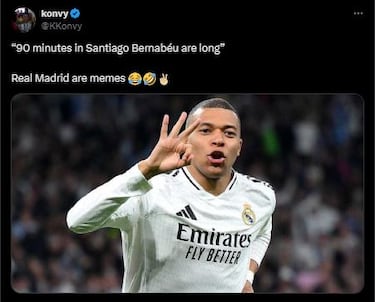 Las redes sociales no perdonaron la eliminación del Real Madrid en Champions League a manos del Arsenal. Fue victoria para los de Arteta 3-0 en la ida y 1-2 en la vuelta.