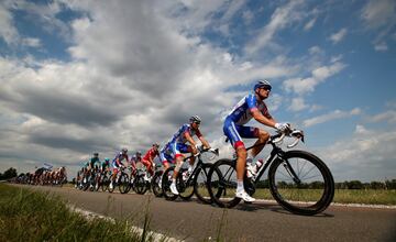 El equipo Groupama-FDJ durante la séptima etapa del Tour de Francia 2019. 