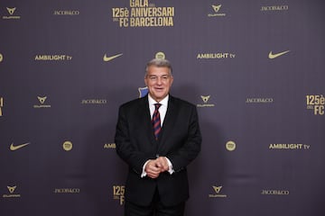 Joan Laporta, presidente del FC Barcelona, en la alfombra roja del gran Teatro del Liceu.