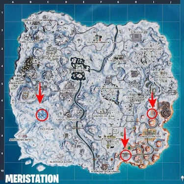 Fortnite - Usa Mellomovimiento en un oasis de camioneros, una heladería y un lago congelado