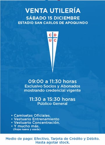 Católica prepara una nueva venta para sus socios e hinchas.