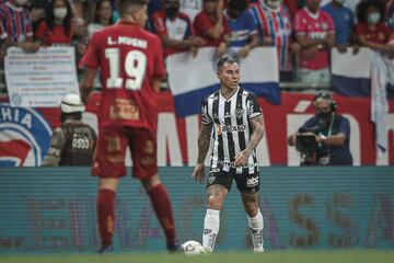 El chileno se coronó este 2021 con el Atlético Mineiro. Su equipo levantó el trofeo a falta de dos fechas para el final. El ex U fue titular en el duelo ante Bahía que permitió asegurar el primer lugar.
