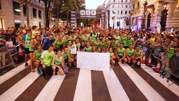 Los participantes y su récord