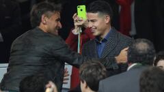 James, presente en el Bernabéu para la final River - Boca