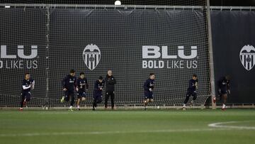 Rubén Uría, en el entrenamiento.