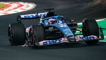 Fernando Alonso of Alpine during the Formula 1 Italian Grand Prix practice two at Circuit Monza, on September 9, 2022 in Monza, Italy (Photo by Beata Zawrzel/NurPhoto via Getty Images)