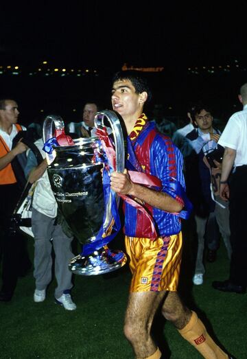 Como jugador del Barcelona ganó la Champions en 1992