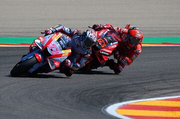 Bastianini y Bagnaia han peleado juntos por la victoria en las dos últimas carreras.