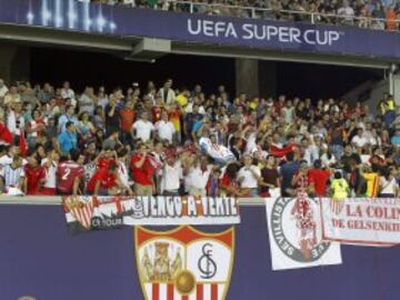Aficionados del Sevilla.