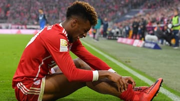 Kingsley Coman suffers ankle injury in Bayern draw
