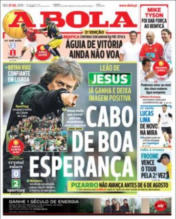 Portadas de la prensa deportiva