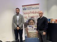 Gabriel Solares, copresidente del Real Valladolid, y Chus Landáburu, de Red Incola.