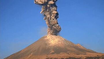 Se elevó a fase tres amarilla la alerta del volcán Popocatépetl