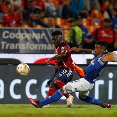 DIM y Millonarios empatan en buen partido en el Atanasio