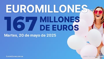 Euromillones: comprobar los resultados del sorteo de hoy, martes 20 de mayo