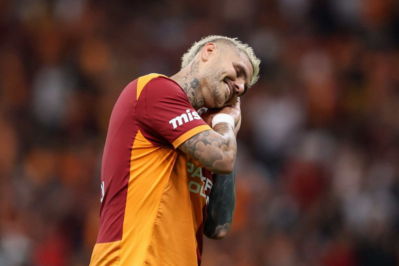 Icardi en un partido con el Galatasaray.