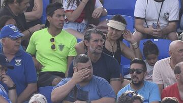 Caminero, director deportivo del M&aacute;laga, en el Legan&eacute;s - Rayo Vallecano