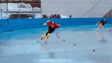 El patinador de velocidad catalán batió el récord de España de los 500 m.