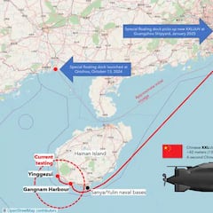 China mueve por primera vez sus ‘monstruos’ submarinos no revelados públicamente con una sorpresa: no llevan tripulante