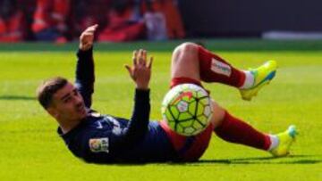 Griezmann durante el partido contra el Sporting. 