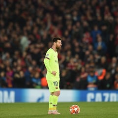 Leo Messi: la imagen del drama del Barça en Anfield