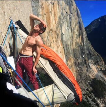 El escalador, famoso entre los amantes del alpinismo, sigue cuidando la forma a sus 40 años para enfrentarse a los duros cantos rocosos de las montañas que escala.