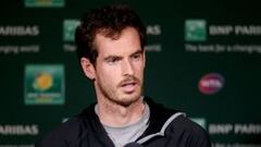 Andy Murray, durante la rueda de prensa previa al Masters 1000 de Indian Wells.