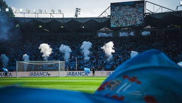 Imagen de la grada de Gol en Balaídos.