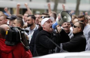 Los seguidores del Legia la lían en las calles de Madrid