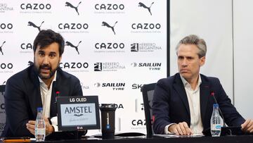 Javier Solís y Miguel Ángel Corona presentan a Lim un plan con permanencia y otro con descenso