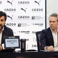 Javier Solís y Miguel Ángel Corona presentan a Lim un plan con permanencia y otro con descenso