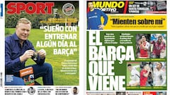 Koeman y el plan A de fichajes, en la prensa de Barcelona