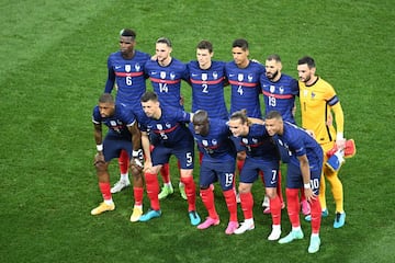 Equipo de la selección de Francia.