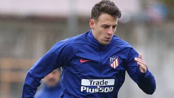 Santiago Arias durante un entrenamiento con el Atlético de Madrid