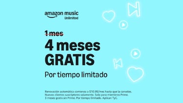 Ni anuncios ni límites: Amazon Music te regala 4 meses y millones de canciones para que disfrutes todo el verano