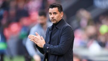 Girona FC head coach Michel Sanchez during the La Liga match between Athletic Club and Girona FC played at San Mames Stadium on February 26, 2023 in Bilbao, Spain. (Photo by Cesar Ortiz / Pressinphoto / Icon Sport)