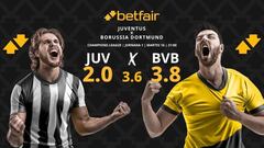 Juventus vs. Borussia Dortmund: horario, dónde ver, pronósticos y estadísticas