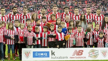 Formacion del Athletic en el derbi