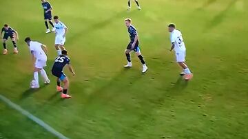 Un partido amistoso del Cádiz termina en tangana: es una acción muy fea