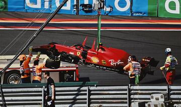 Accidente de Carlos Sainz. 