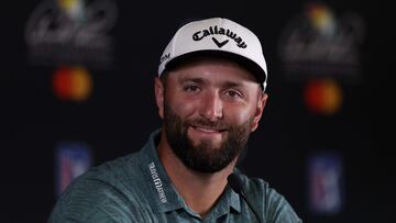 El golfista español Jon Rahm of Spain habla en la previa del Arnold Palmer Invitational.